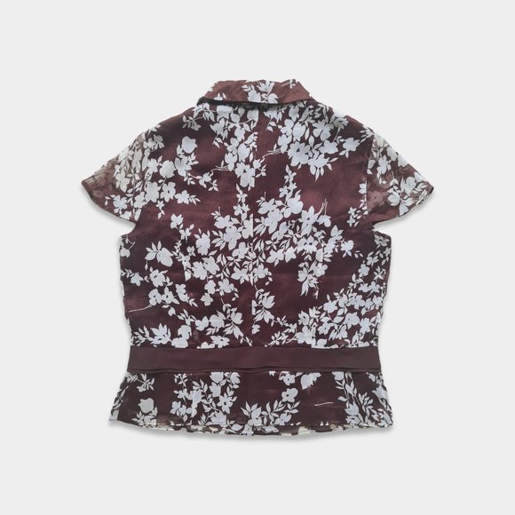 Size- S, IDEM designer 100% silk chiffon printed top - Picture 5 of 6